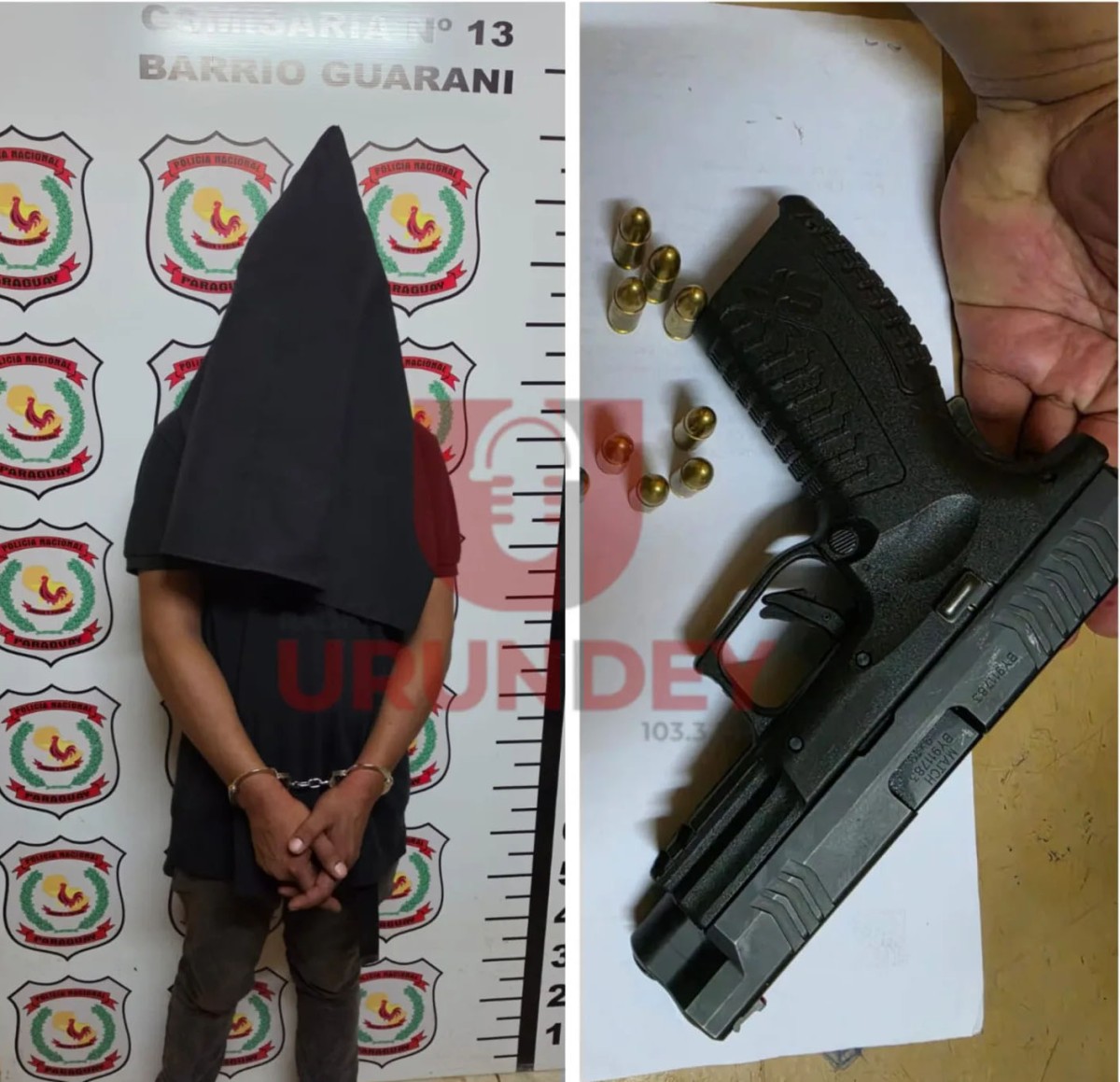 Brasileiro procurado por tráfico é flagrado armado e bêbado na fronteira