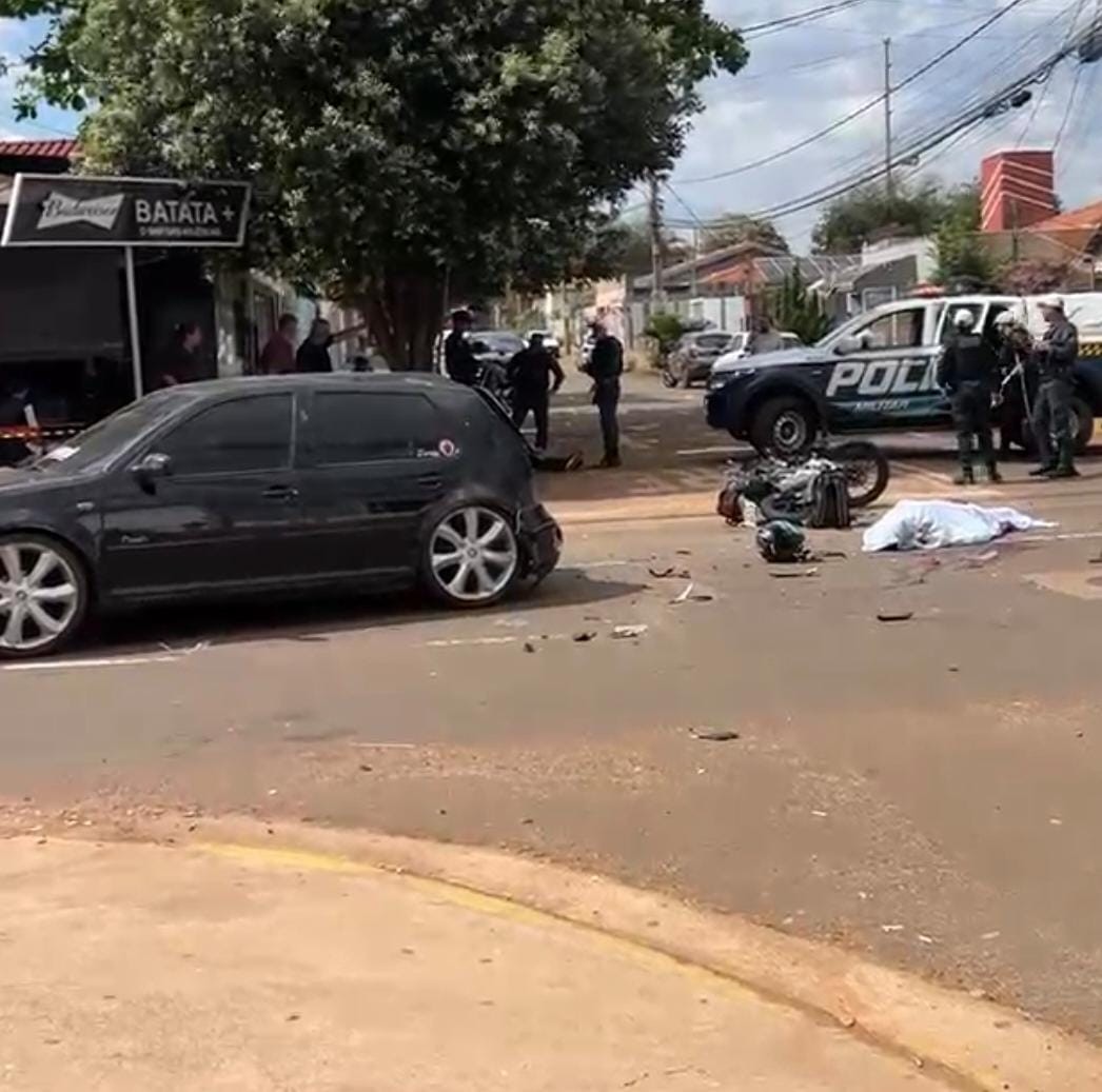 Tragédia no trânsito: Motociclista morre após colisão com carro dirigido por motorista embriagado e sem CNH em Campo Grande