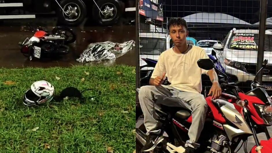 Motociclista de 19 anos morre após bater em caminhão em Dourados
