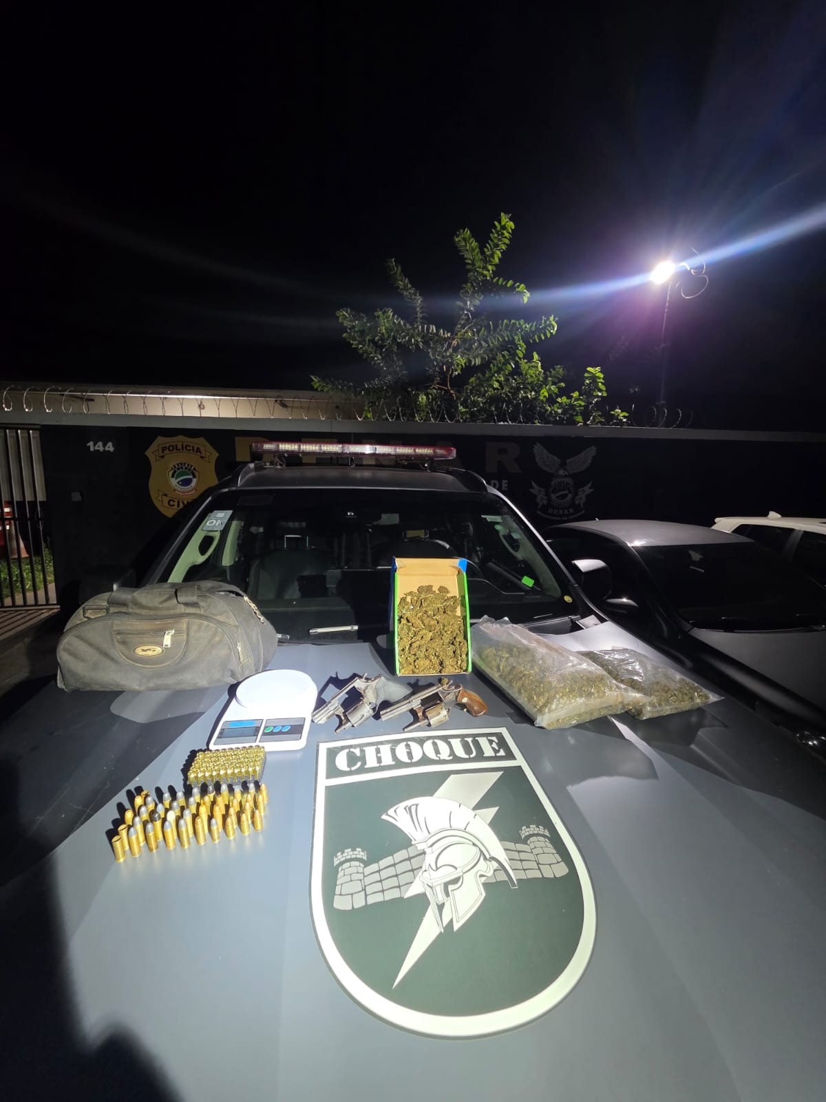 BPChoque prende quadrilha com armas e drogas no Parque do Lageado e impede homicídios na capital