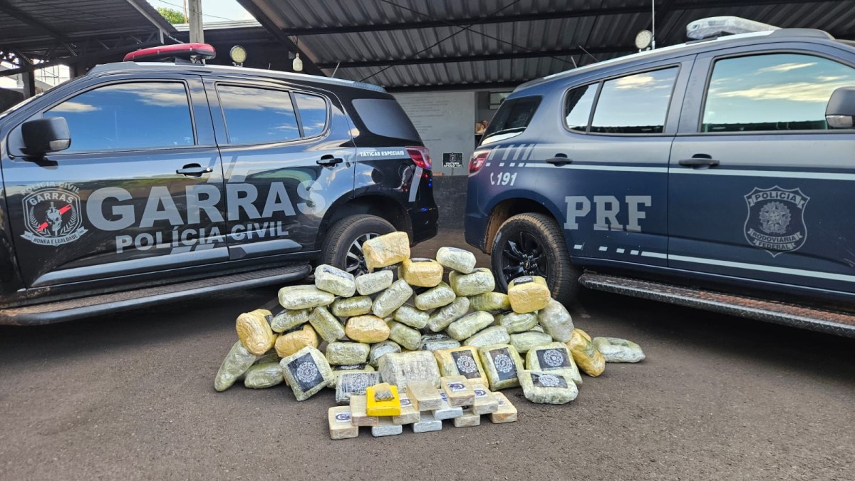 Ação conjunta apreende mais de 75 kg de drogas e prende dois homens em Campo Grande