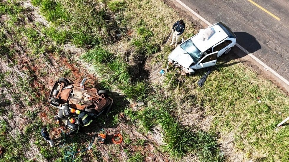 Acidente grave na BR-376 deixa um morto e cinco feridos em Ivinhema