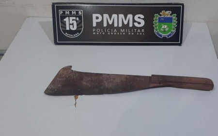 Mulher é presa após ameaçar matar sogra com facão em Maracaju