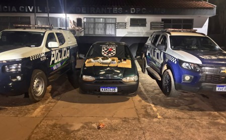 Operação da PM em Bandeirantes prende dupla por tráfico de drogas e veículo adulterado
