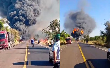 Acidente entre carretas deixa quatro mortos na BR-163
