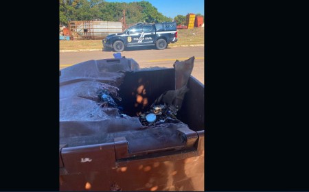 Jovem é identificado após incendiar contêiner em São Gabriel