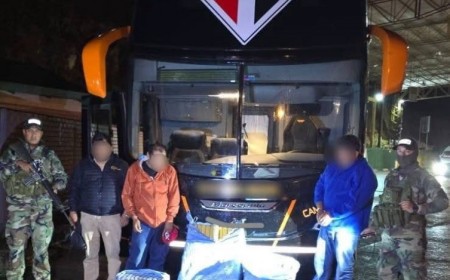 Ônibus que buscaria o São Paulo na Bolívia é apreendido com 86 kg de maconha