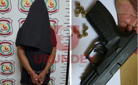 Brasileiro procurado por tráfico é flagrado armado e bêbado na fronteira