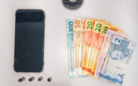 Polícia apreende revólver e cocaína em Angélica