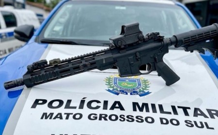 Policiamento reforçado eleva apreensões de fuzis em MS