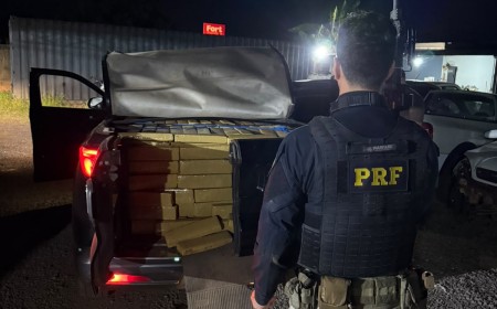 PRF apreende mais de 1,2 tonelada de maconha após perseguição na BR-060, em Campo Grande