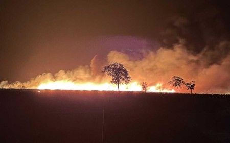 Fogo criminoso se espalha e causa prejuízo de R$ 40 mil em fazenda