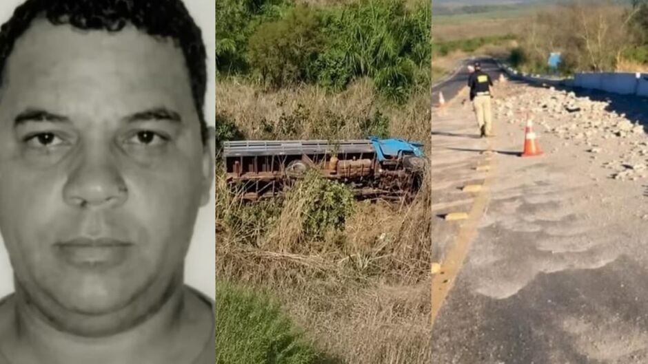 Caminhoneiro morre após caminhão despencar na Serra de Maracaju