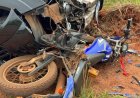 Colisão frontal na MS-141 entre Ivinhema e Novo Horizonte do Sul resulta na morte de motociclista