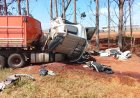 Motorista de 50 anos morre no hospital após colisão entre carretas na MS-306