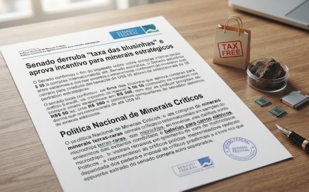 Senado derruba “taxa das blusinhas” e aprova incentivo para minerais estratégicos