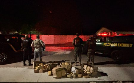 PF e Exército apreendem 101 kg de maconha e prendem quatro pessoas em Corumbá