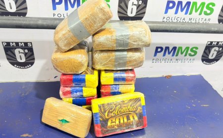 Mulher é presa com quase 15 kg de drogas perto da Rodoviária de Corumbá