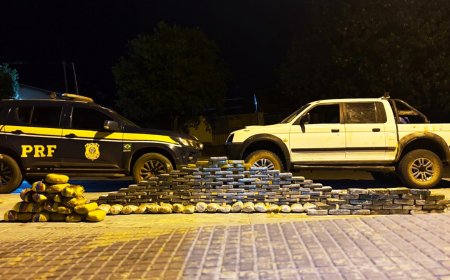 PRF apreende mais de 180 kg de drogas escondidos em caminhonete na BR-419 e…