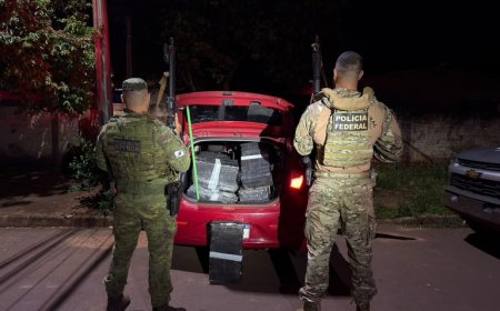 Ação conjunta entre PF e BPFron resulta na prisão de dois homens e apreensão de 329 kg de maconha em Mundo Novo