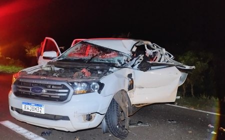 Motorista fica preso nas ferragens e sai vivo de colisão com carreta na BR-…