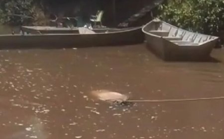 Corpo boiando transforma Rio Miranda em cenário macabro