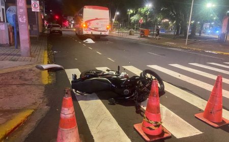 Garupa de moto morre após cair e ser atingido por ônibus em Campo Grande