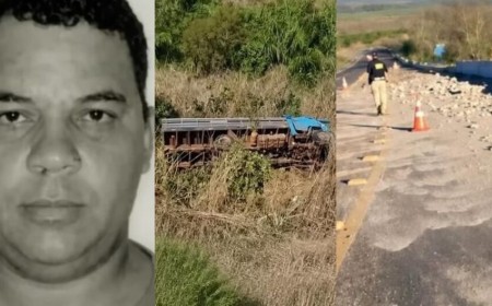 Caminhoneiro morre após caminhão despencar na Serra de Maracaju