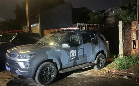 Confronto com o Batalhão de Choque termina com suspeito morto e armas apreendidas no Aero Rancho
