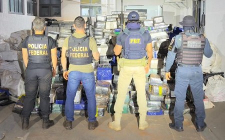 PF e forças policiais apreendem mais de 7 toneladas de maconha em fazenda de Itaquiraí (MS)