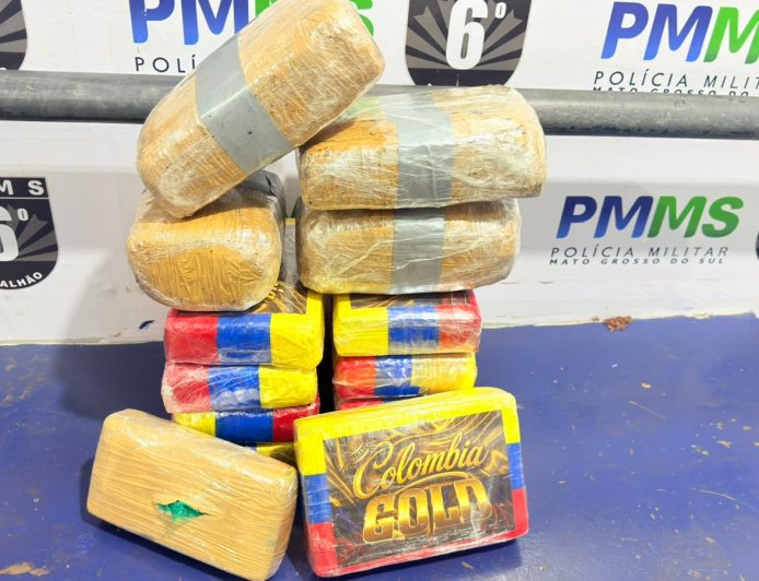 Mulher é presa com quase 15 kg de drogas perto da Rodoviária de Corumbá