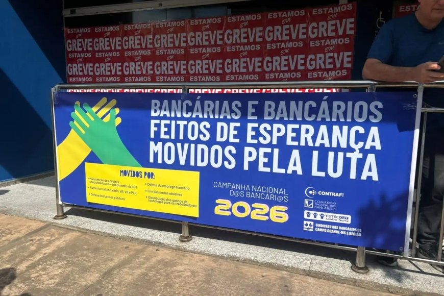 Bancários seguem em greve e agências da Caixa permanecem fechadas