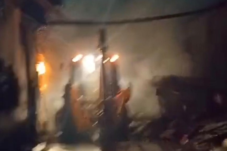 Incêndio de grandes proporções destrói marcenaria no Jardim Centro Oeste
