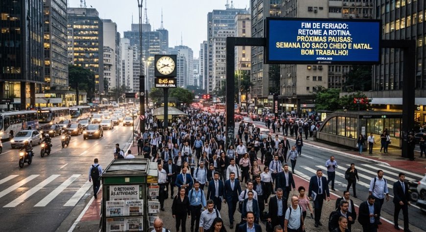 Feriado prolongado termina e o foco agora se volta para a "Semana do Saco Cheio" e as festividades de fim de ano