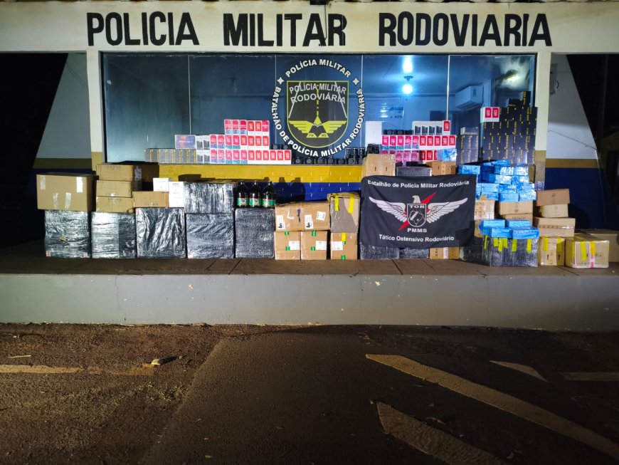 BPMRv apreende quase R$ 1 milhão em mercadorias contrabandeadas em Dourados