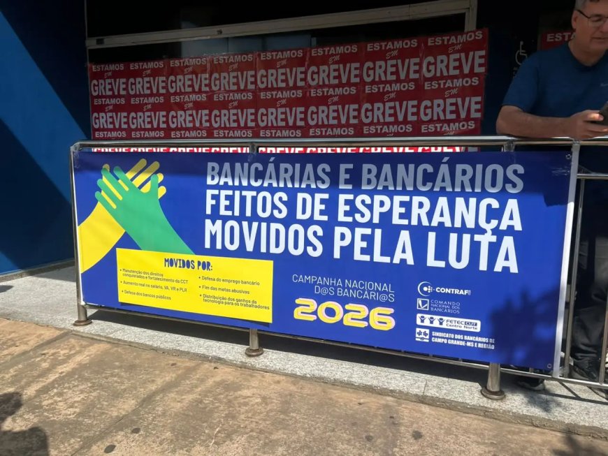 Bancários seguem em greve e agências da Caixa permanecem fechadas