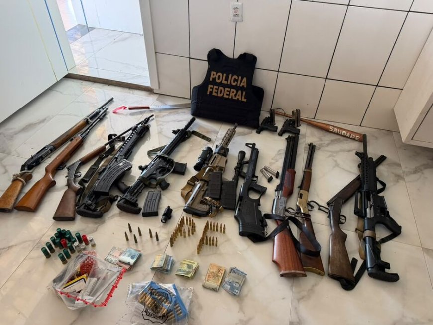 PF investiga trabalho escravo e apreende 14 armas em fazenda de MS