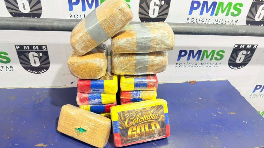 Mulher é presa com quase 15 kg de drogas perto da Rodoviária de Corumbá