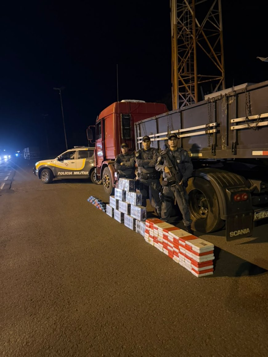 Motorista paraguaio é preso com quase 246 kg de cocaína e pasta base na Rodovia Arlindo Betio em Rosana (SP)