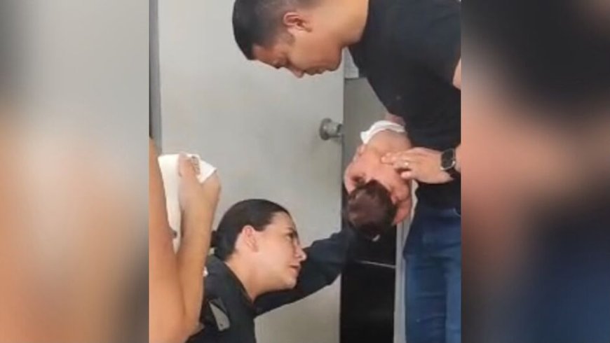 "Corre que ele está roxo": PM salva recém-nascido engasgado com leite