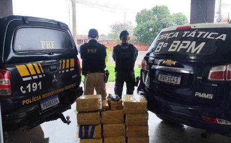 Fuga na chuva termina com apreensão de 202 kg de