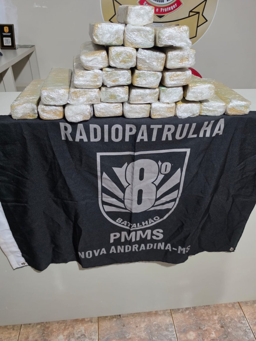 Nova Andradina: mala recheada de maconha faz viagem acabar antes da hora