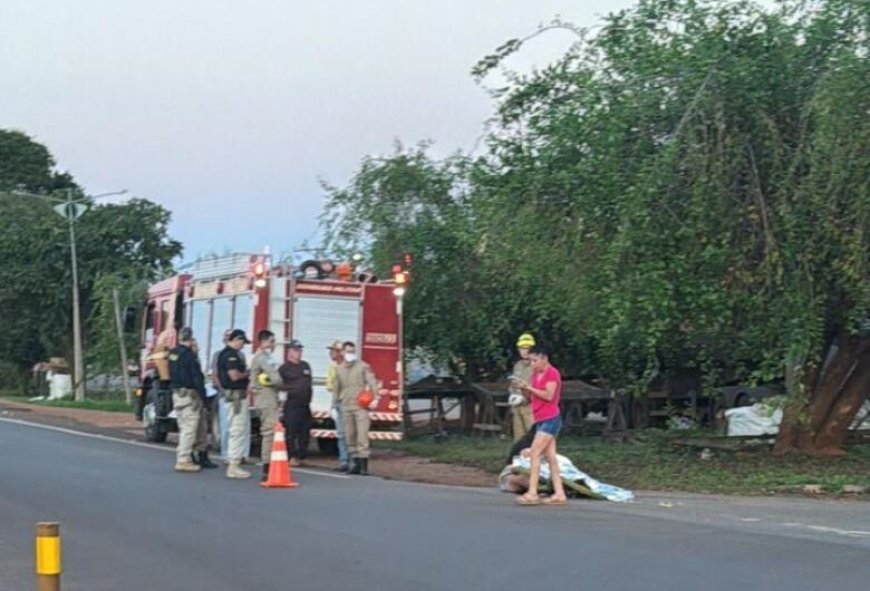 Em Jardim, adolescente de 13 anos morre atropelado por carreta