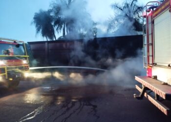 Princípio de incêndio mobiliza bombeiros em academia no centro de Corumbá