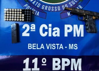11º BPM apreende pistola escondida durante abordagem a ônibus