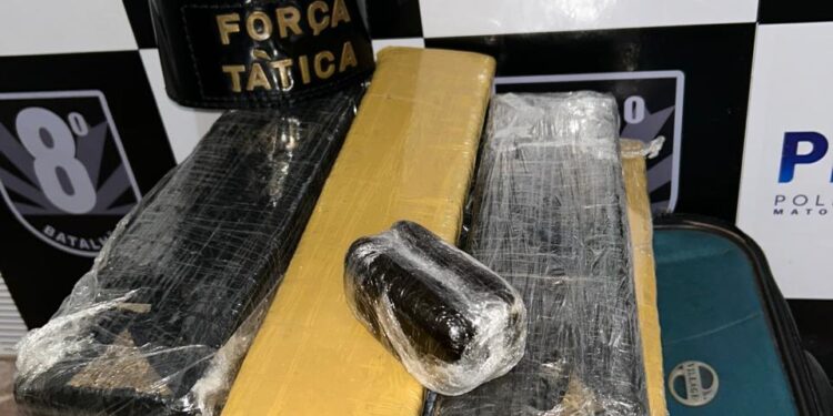 Drogas são apreendidas em ônibus em Nova Andradina