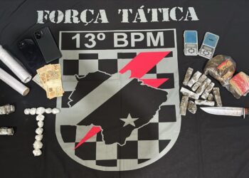 Polícia Militar desarticula ponto de venda de entorpecentes e detém dois indivíduos em Paranaíba