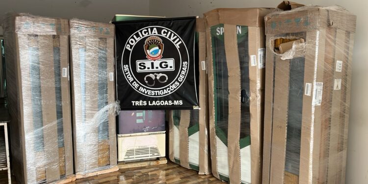 Polícia Civil desencadeia operação e recupera dez cervejeiras furtadas em empresa de transporte em Três Lagoas