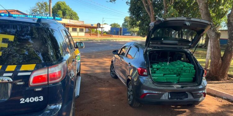 PRF apreende 355 Kg de maconha em Maracaju