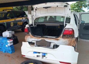 PRF apreende mercadorias estrangeiras em Nova Andradina